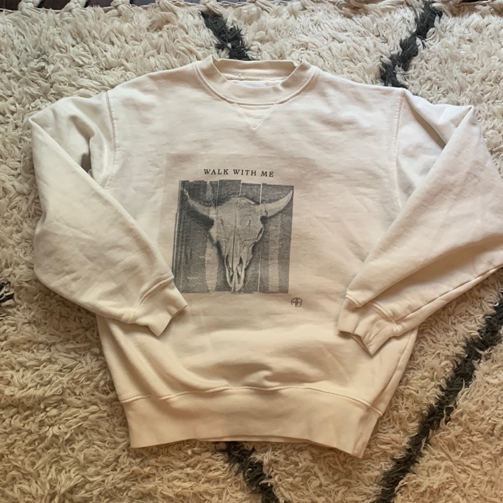 Anine Bing Walk with Me Sweatshirt Size XS
